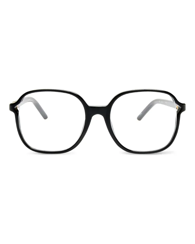 Jacquemus Brille mit Oversized-Gestell - Schwarz Schwarz