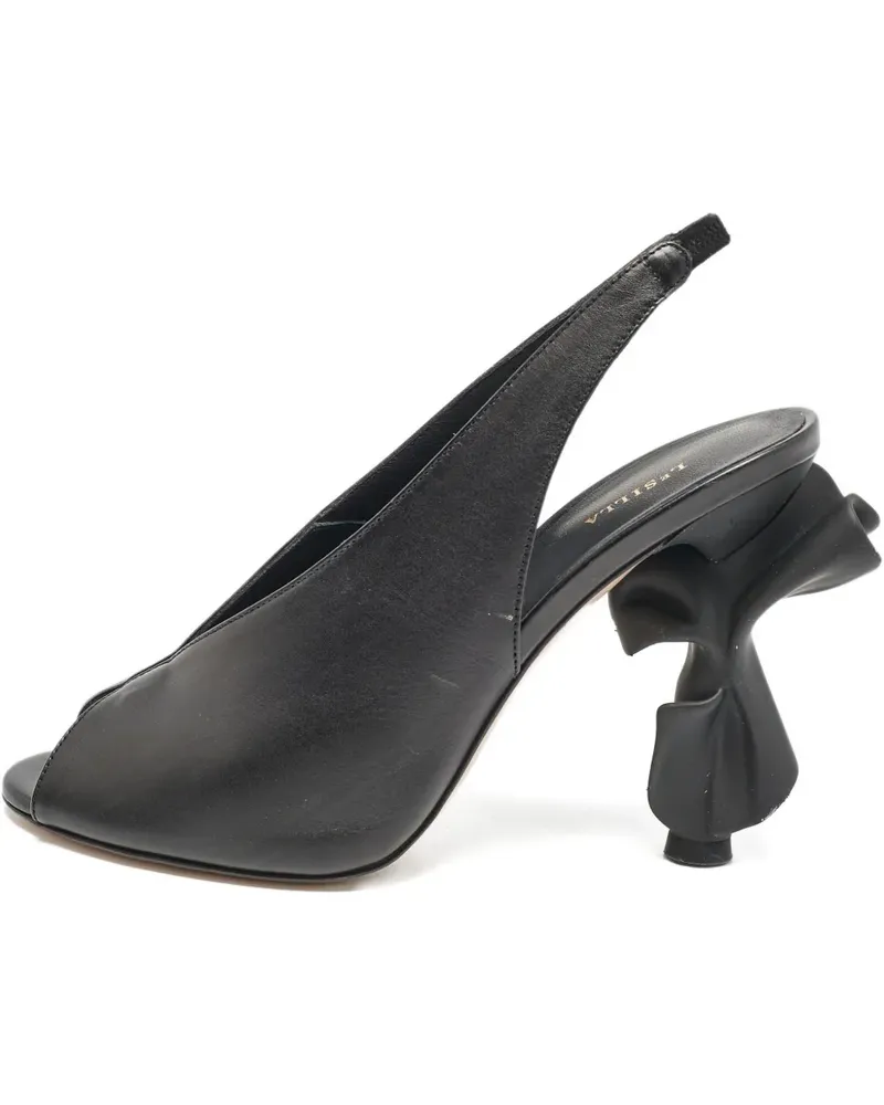 Le Silla Pre-owned Candy Slingback-Pumps mit Design-Absatz 115mm - Schwarz Schwarz