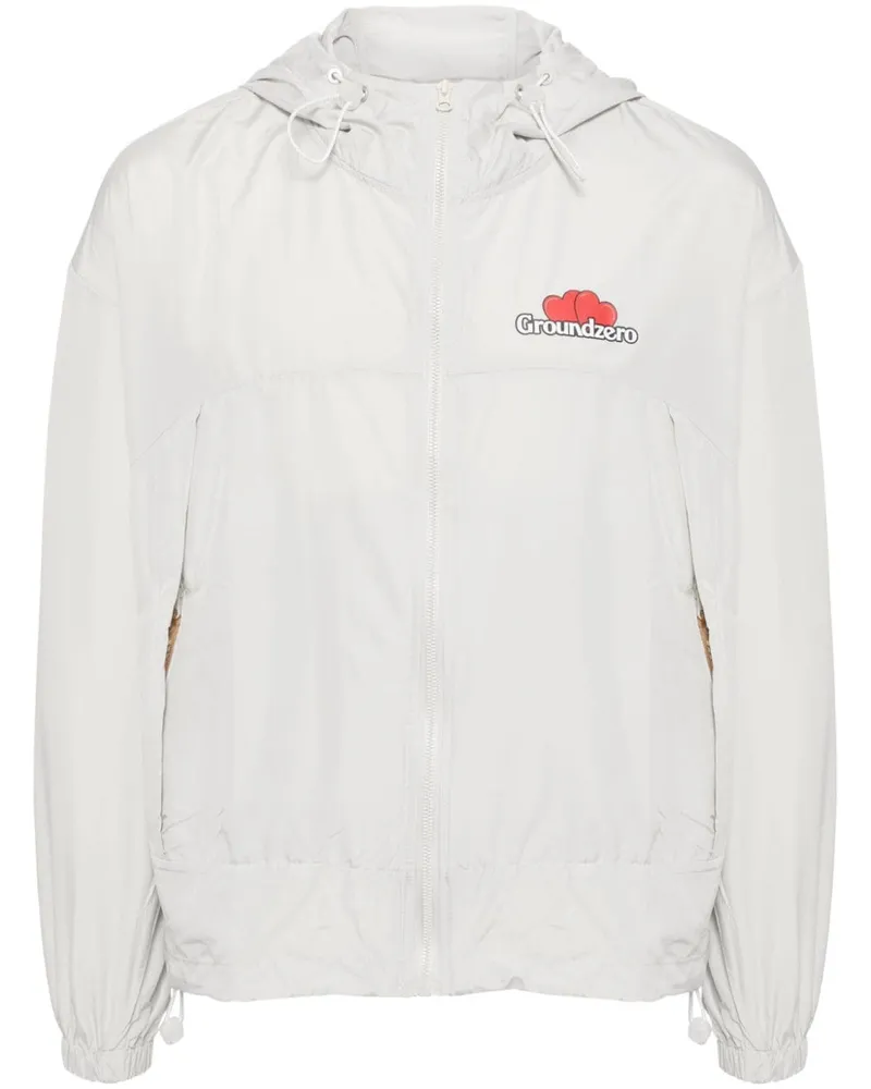 Ground Zero Leichte Jacke mit Logo-Print - Grau Grau
