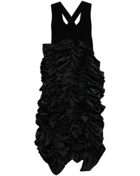 Noir Kei Ninomiya Gerafftes Kleid Schwarz