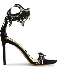 Alexandre Vauthier Sandalen mit Kristallen 105mm Schwarz