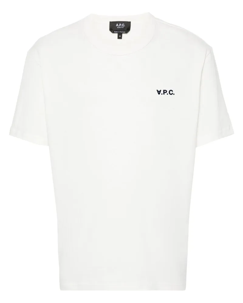 A.P.C. T-Shirt aus Bio-Baumwolle - Weiß Weiß