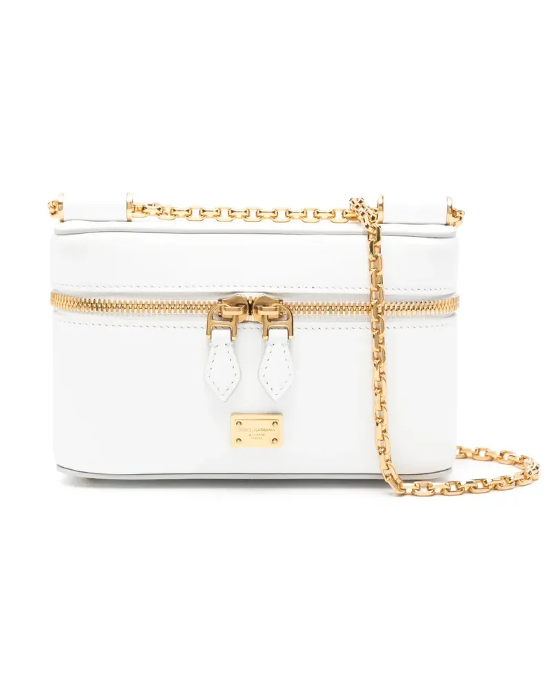 Dolce & Gabbana Sicily Schultertasche - Weiß Weiß