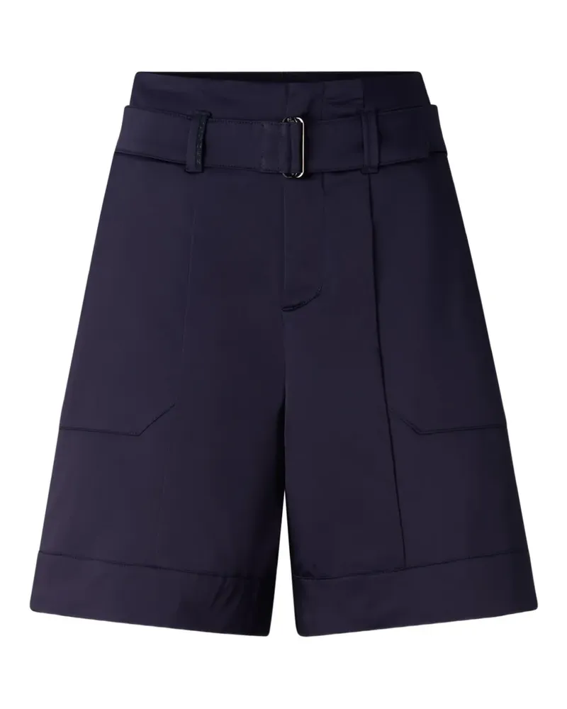 Bogner Lexa Shorts mit Satin-Finish und Gürtel - Blau Blau