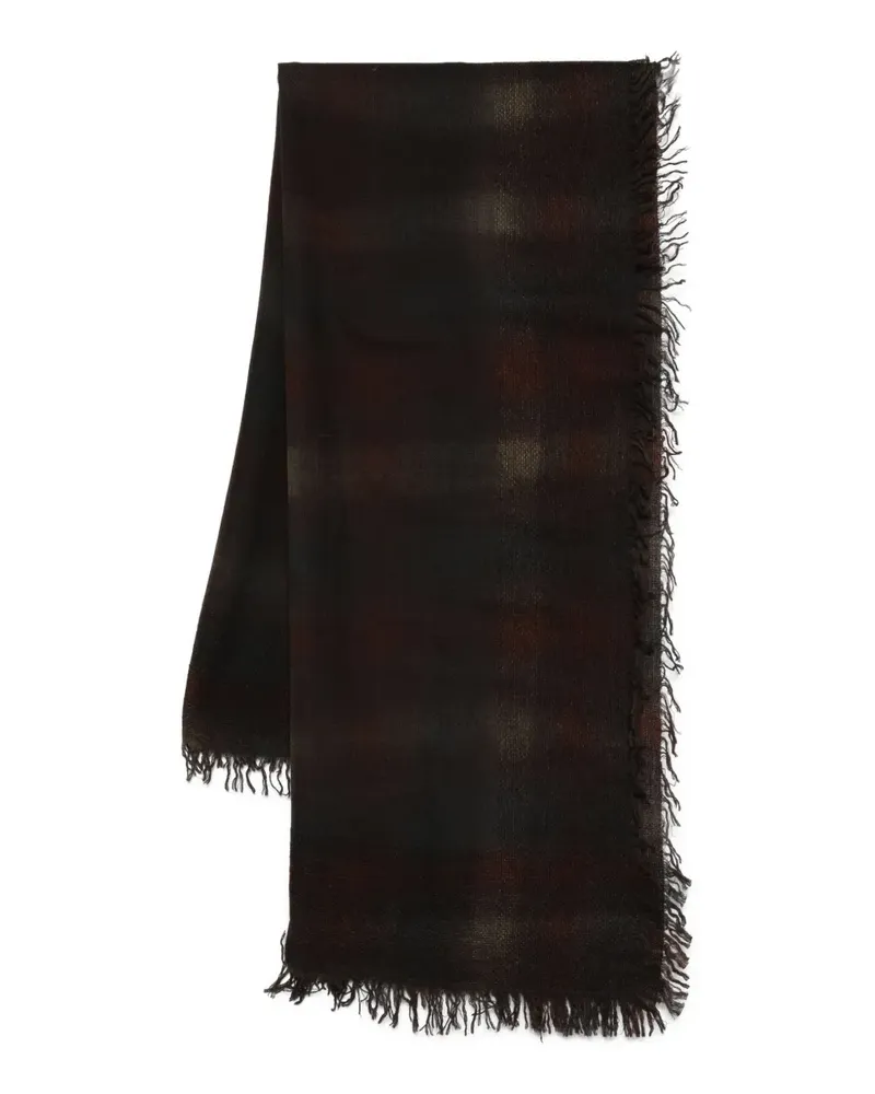 Faliero Sarti Ausgefranster Tedora Schal - Braun Braun