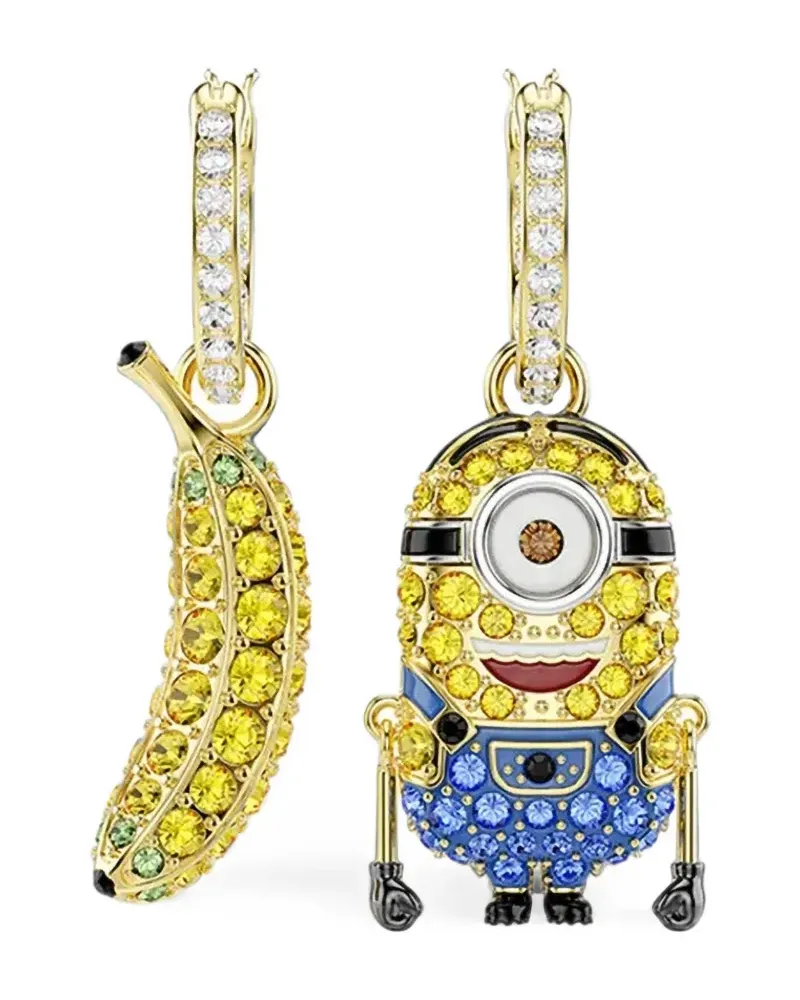 Swarovski Minions crystal-embellished earrings - Gold Gold