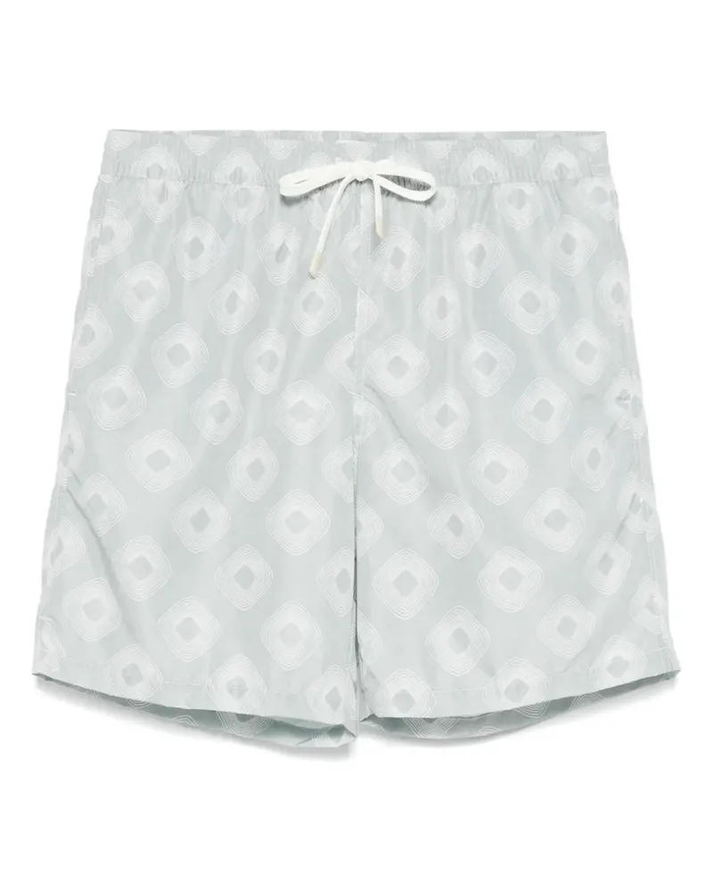 Eleventy Badeshorts mit geometrischem Print - Grün Grün