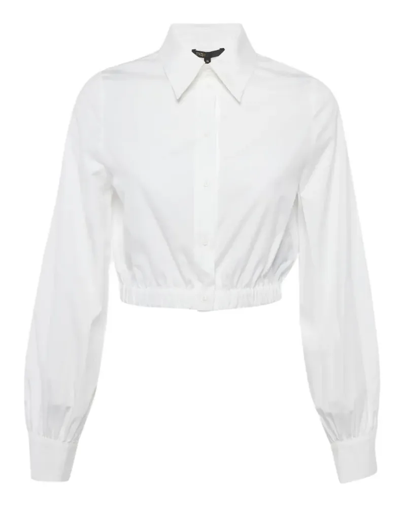 Maje cropped shirt - Weiß Weiß