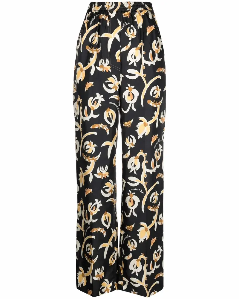 Nanushka Hose mit elastischem Bund - Schwarz Schwarz