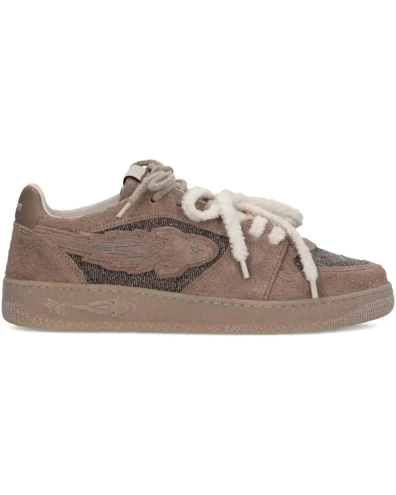 ENTERPRISE JAPAN lace-up sneakers - Nude Nude