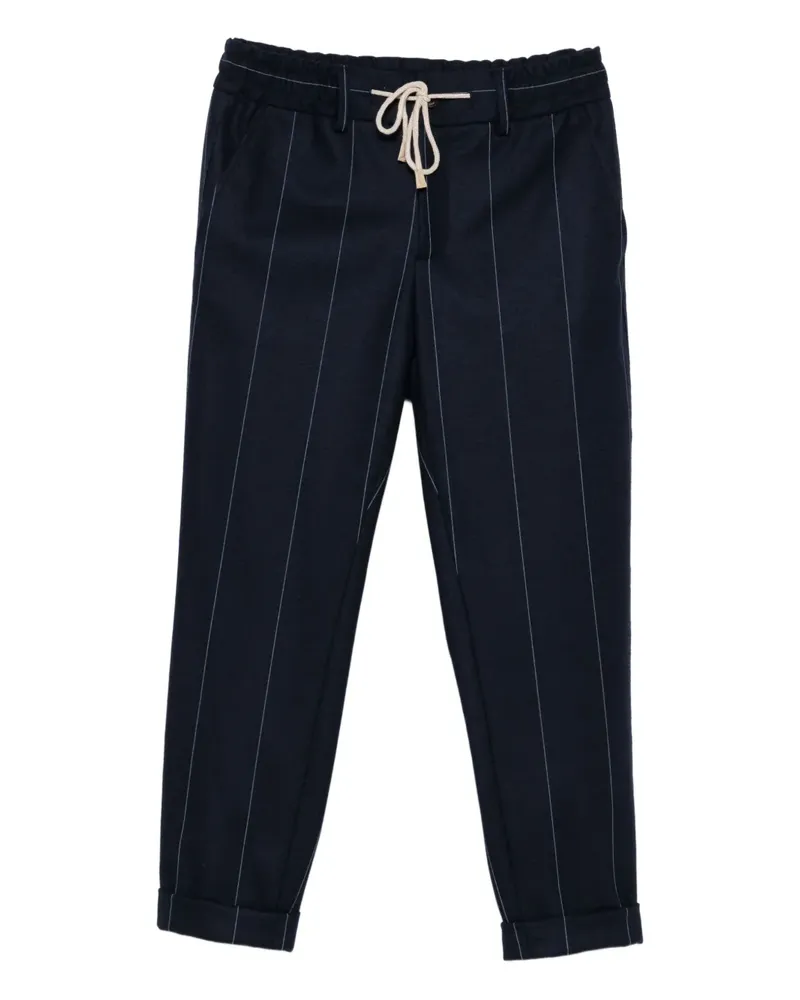 Eleventy Hose mit Nadelstreifen - Blau Blau