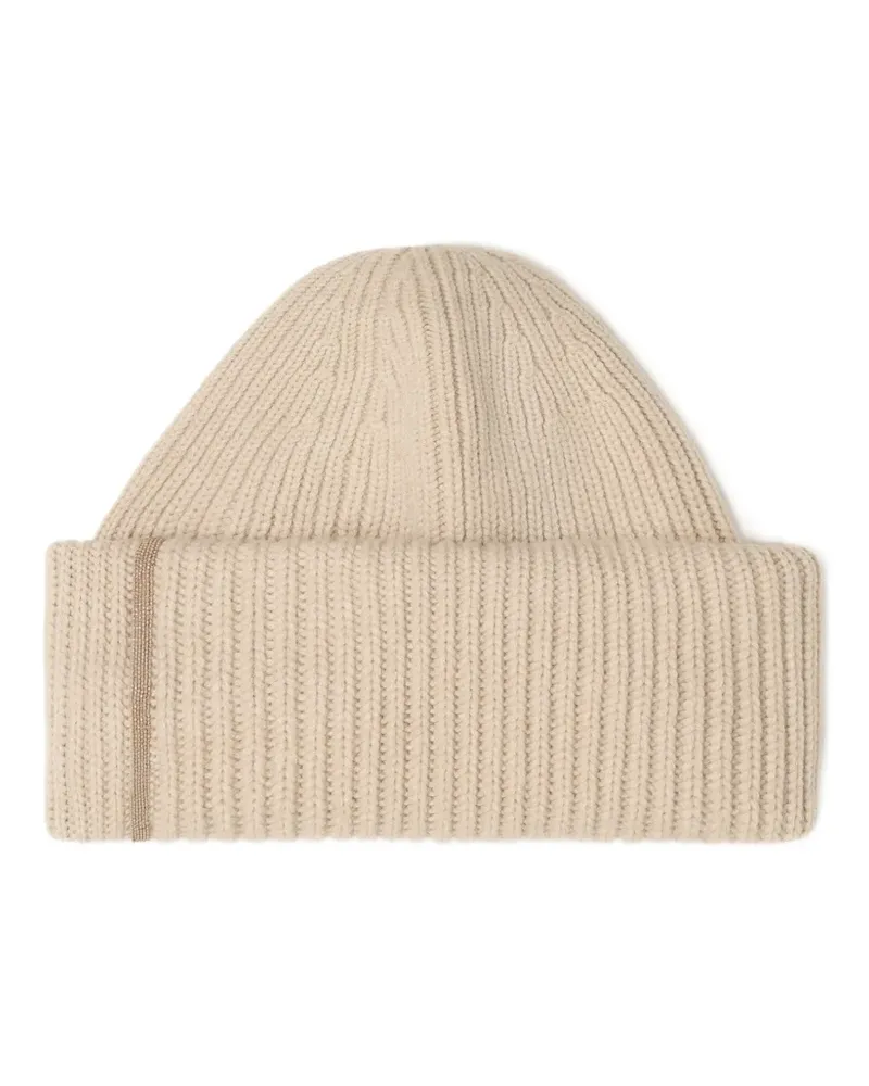 Fabiana Filippi Gerippte Beanie - Nude Nude
