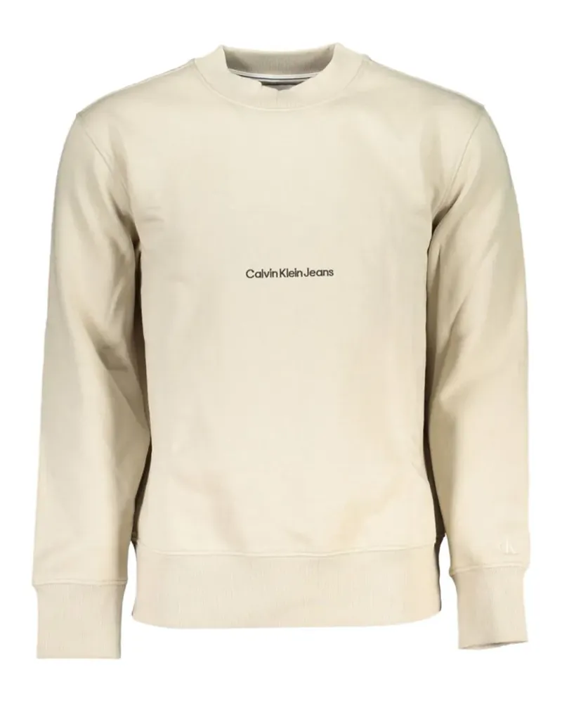 Calvin Klein logo-print cotton sweatshirt - Nude Nude