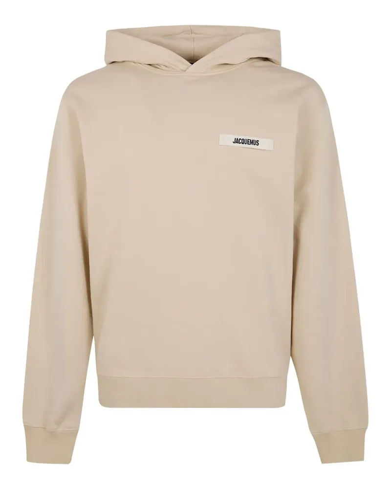 Jacquemus Hoodie mit Ripsband - Nude Nude