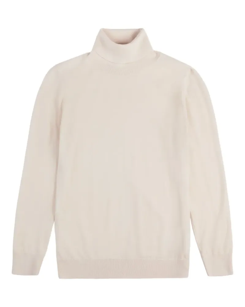 Fay Strickpullover mit Stehkragen - Weiß Weiß