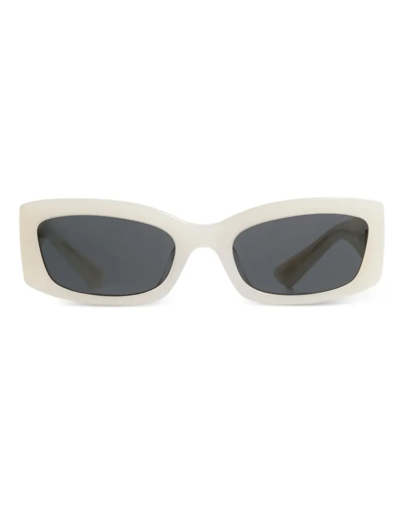 KHAITE Sonnenbrille mit eckigem Gestell - Weiß Weiß