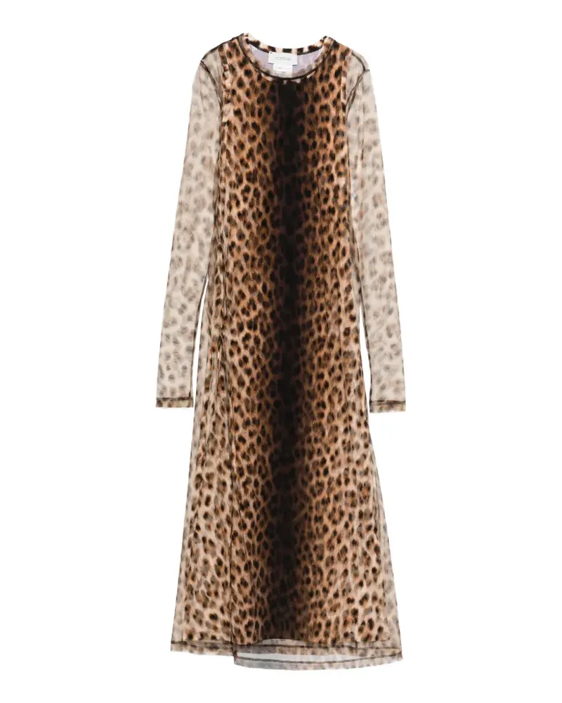 SPORTMAX animal print dress - Nude Nude