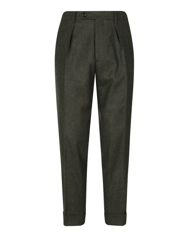 Berwich Chiaia herringbone trousers - Grün Grün