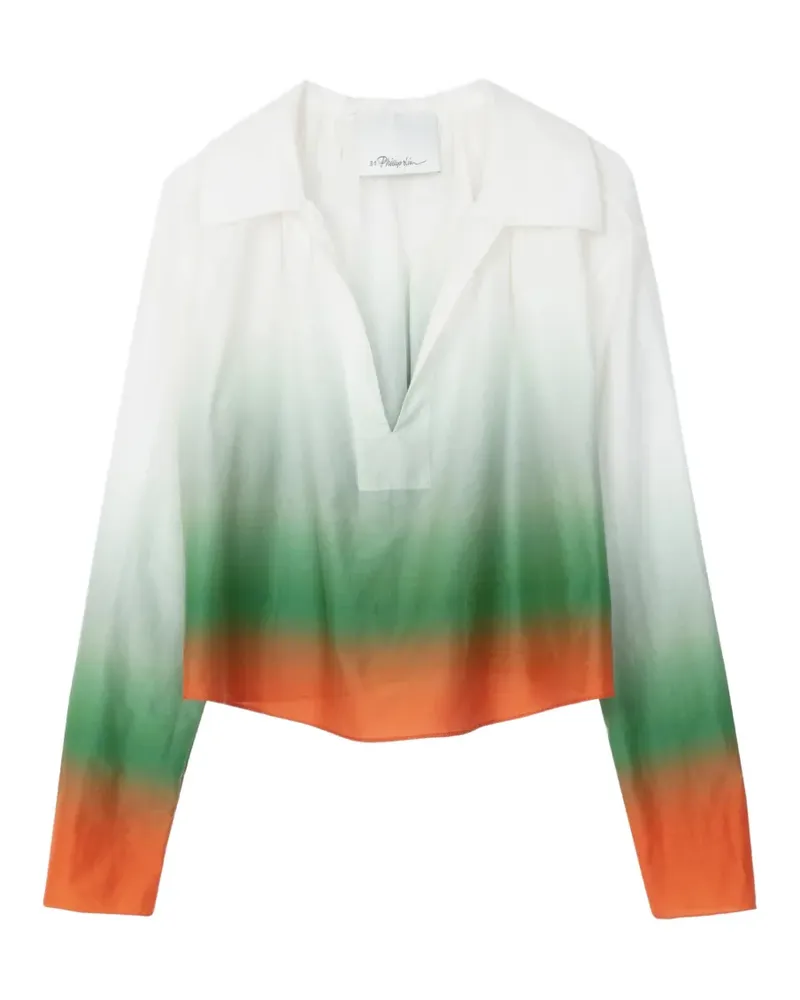 3.1 phillip lim Bluse mit langen Ärmeln - Weiß Weiß