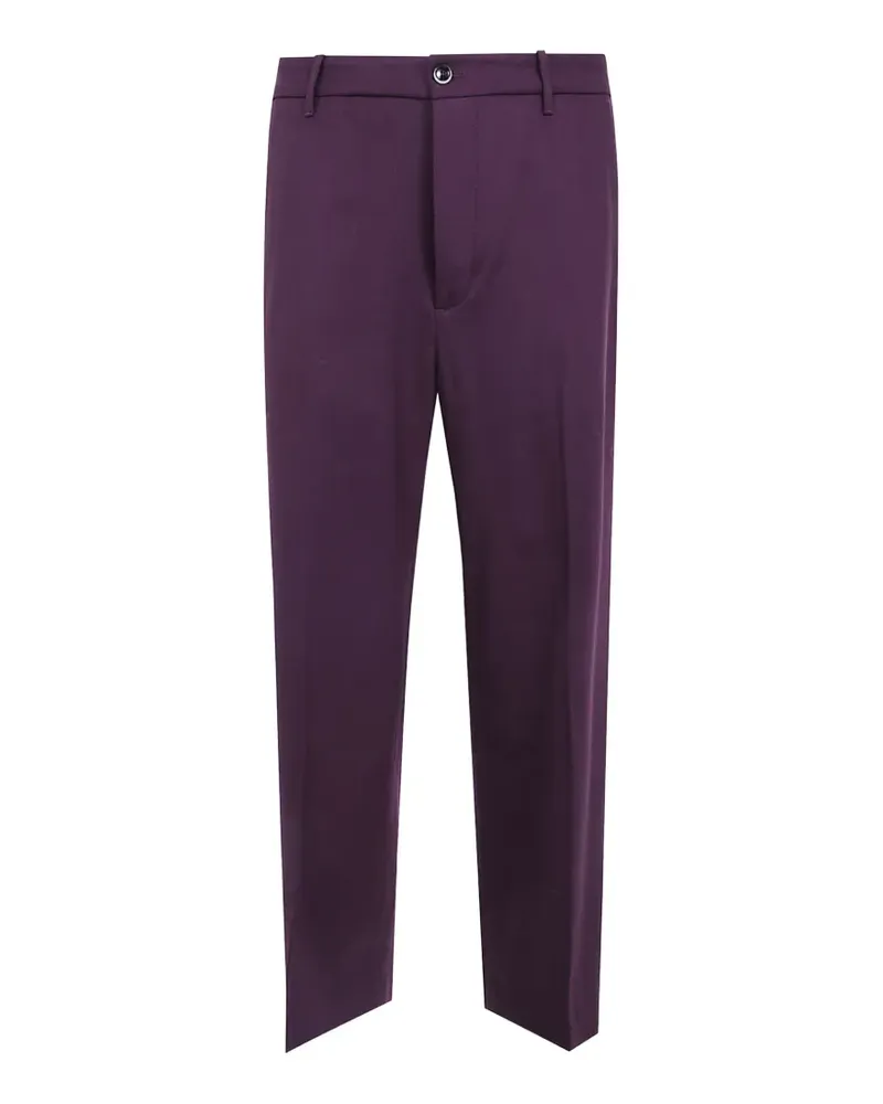 nine:inthe:morning Apollon Wollhose mit geradem Bein - Violett Violett