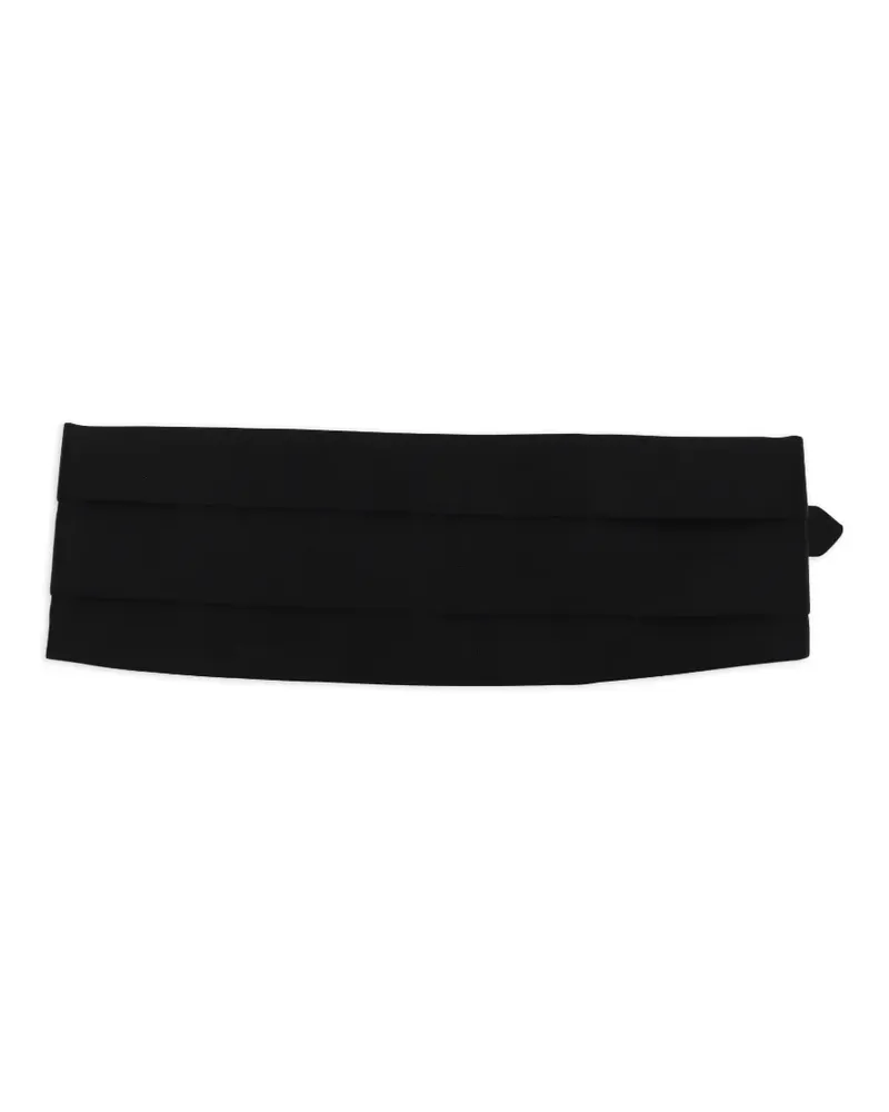 Canali Kummerbund im Layering-Look - Schwarz Schwarz