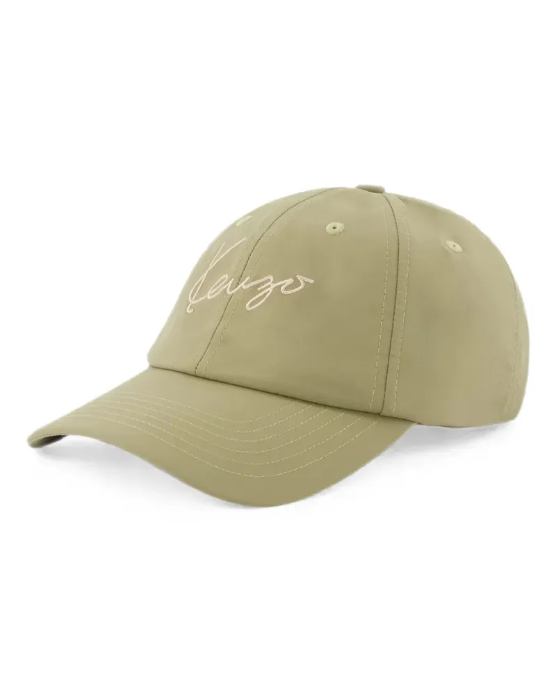 Kenzo logo-embroidered baseball cap - Grün Grün