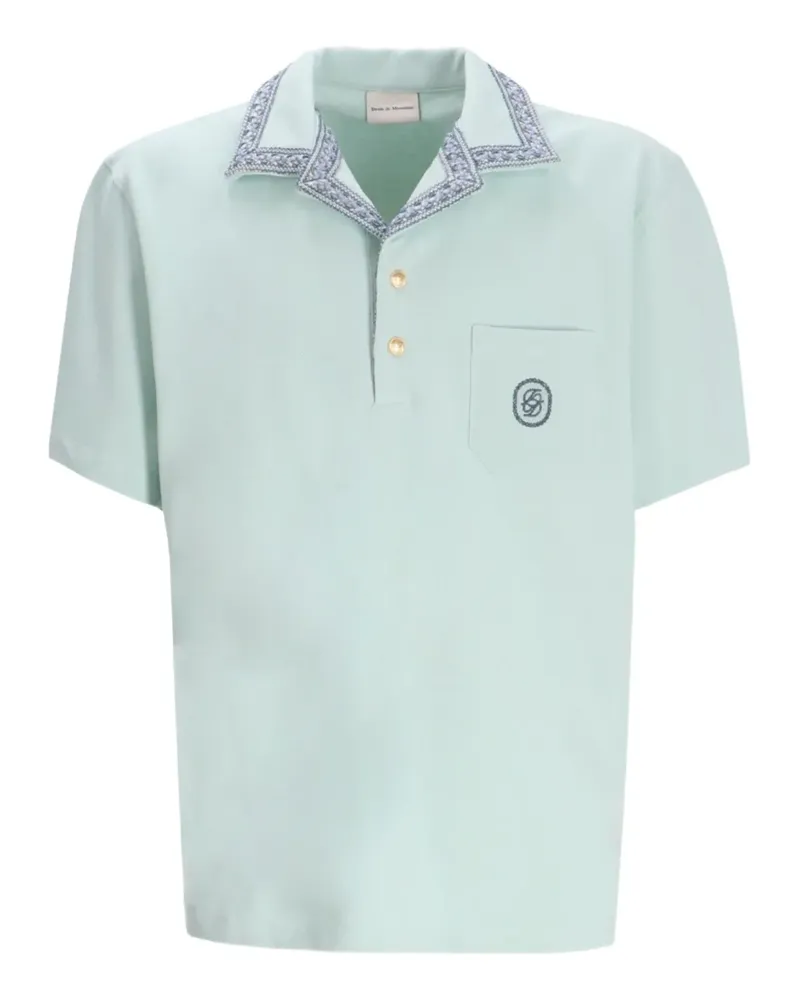 Drôle de Monsieur Le Polo D Miroir Poloshirt - Blau Blau