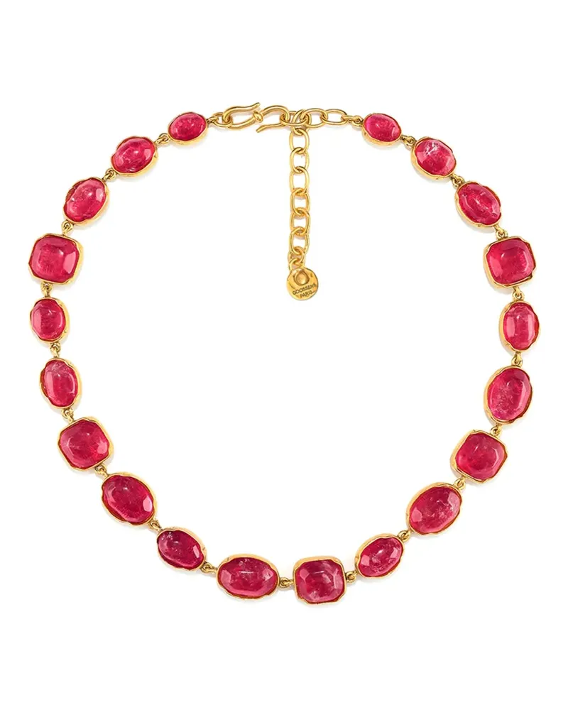 Goossens Paris Halskette mit Cabochons - Rosa Rosa