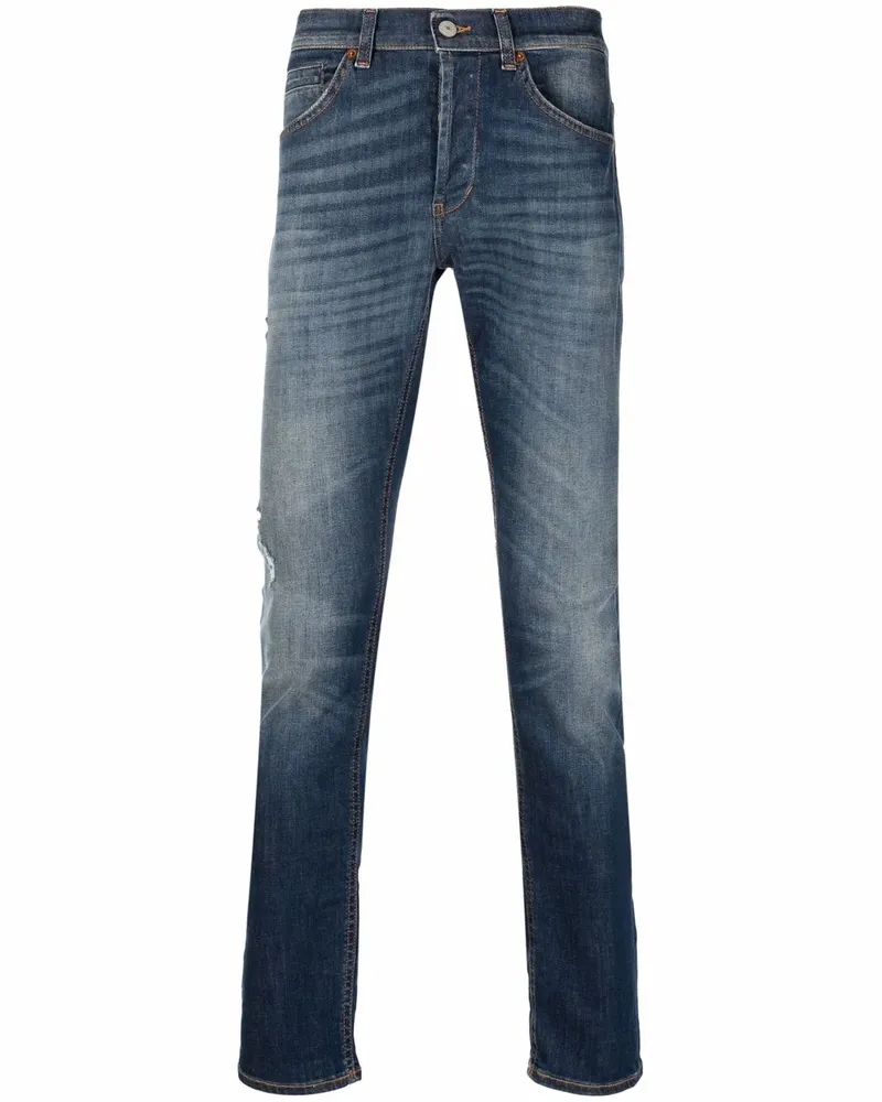 Dondup Schmale Jeans - Blau Blau