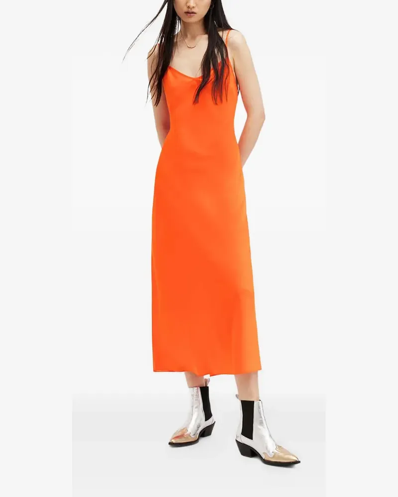 AllSaints Bryony slip dress - Orange Orange