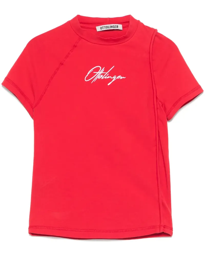 OTTOLINGER T-Shirt im Deconstructed-Look - Rot Rot