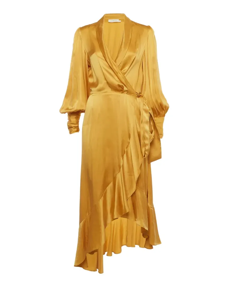 Zimmermann silk midi dress - Gold Gold