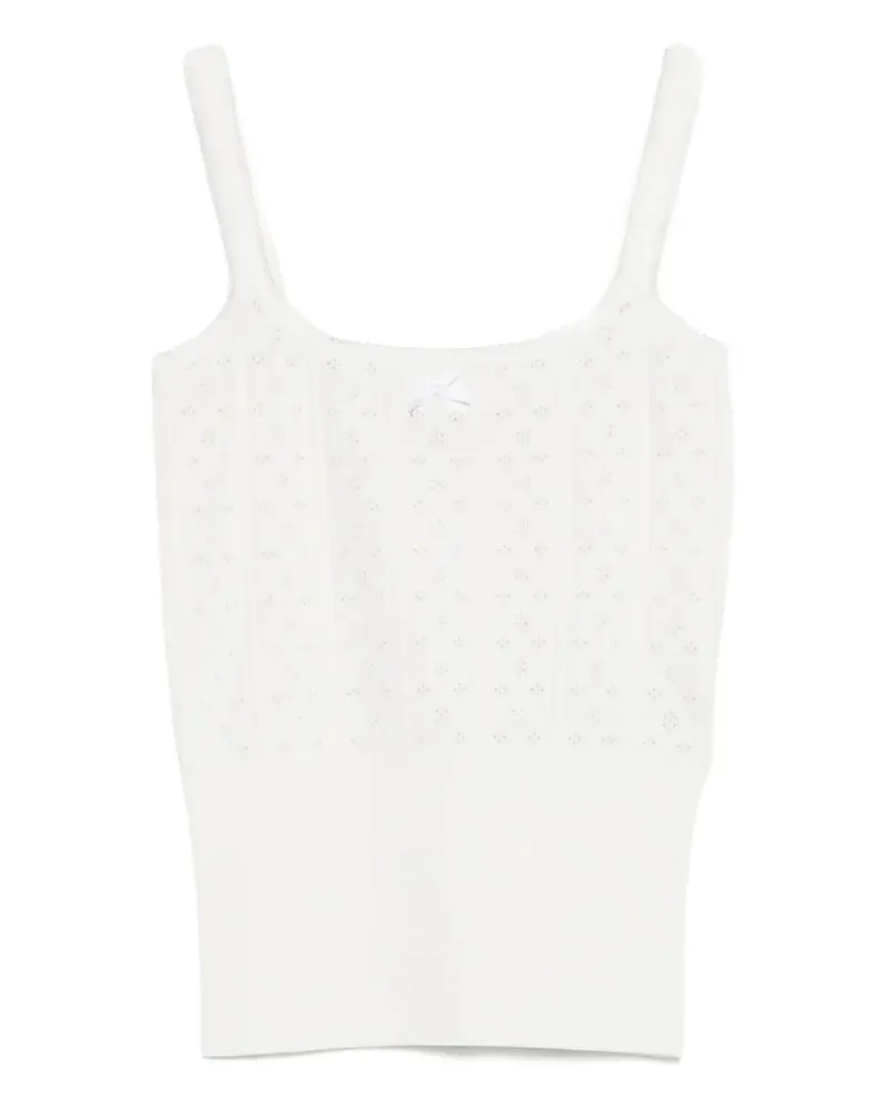 J.W.Anderson ribbed-knit tank top - Weiß Weiß