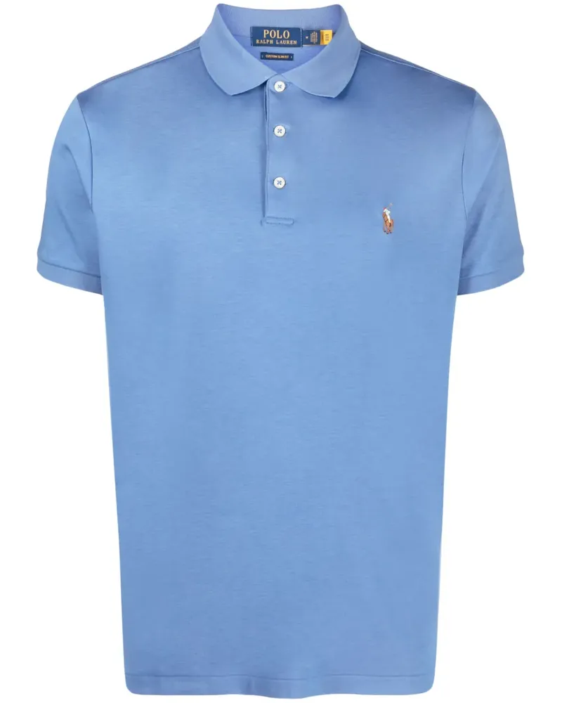 Ralph Lauren Poloshirt mit Polo Pony - Blau Blau