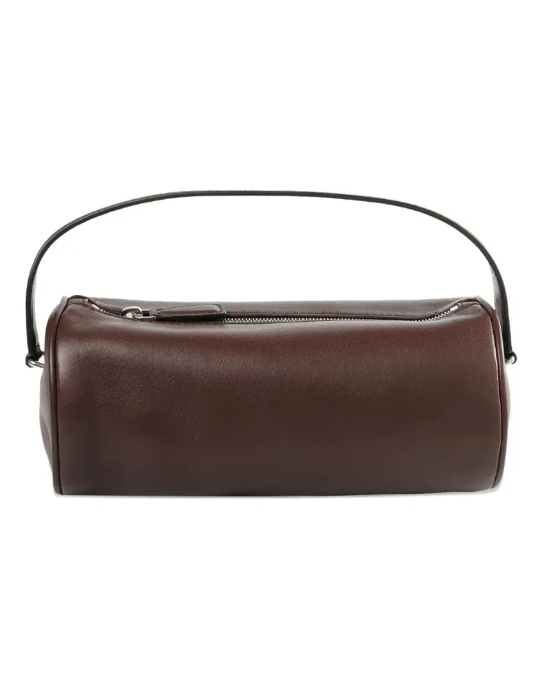 The Row leather clutch bag - Braun Braun