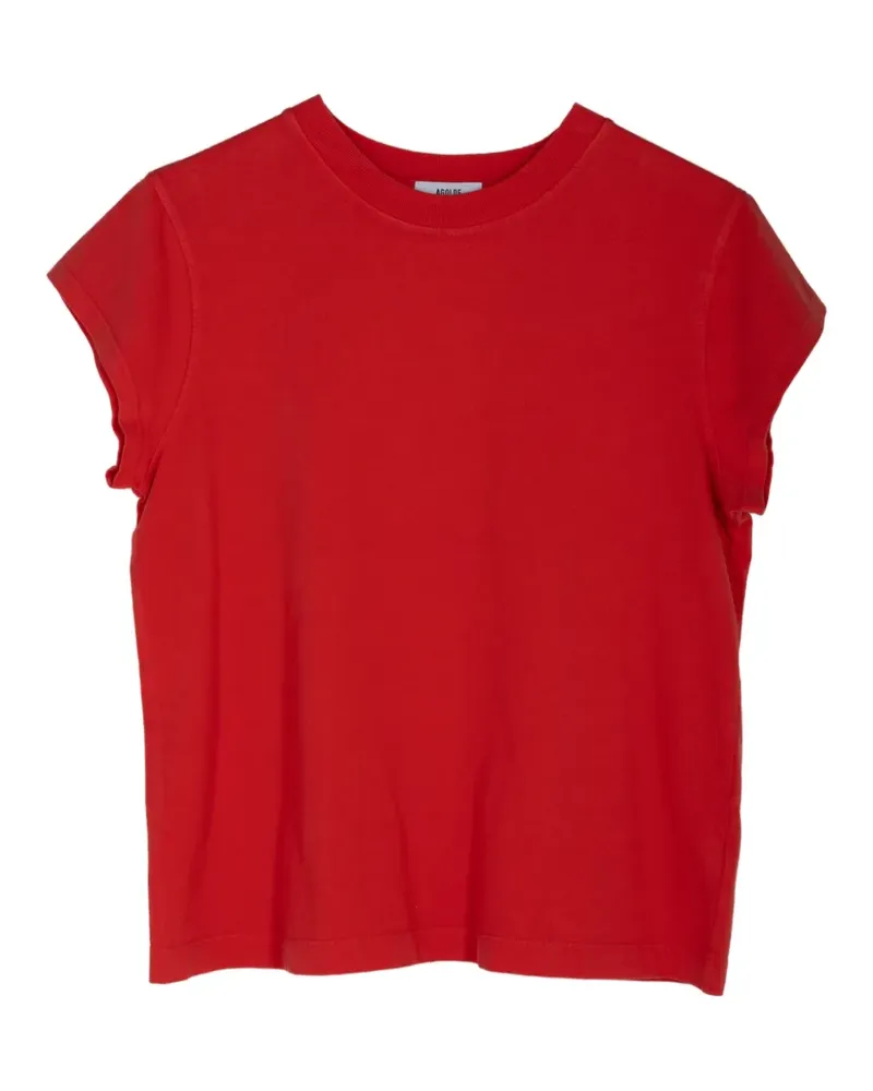AGOLDE Bryce cap-sleeve T-shirt - Rot Rot