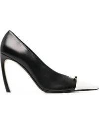 Lanvin Zweifarbige Stiletto-Pumps Schwarz