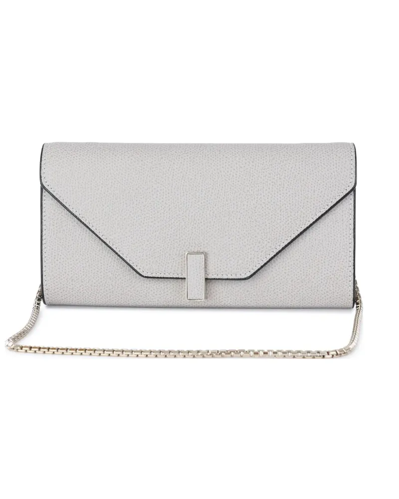 Valextra Mini Schultertasche mit Kettenriemen - Grau Grau