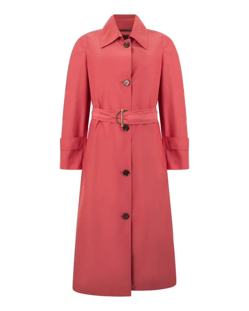 MOORER belted button-down coat - Rot Rot