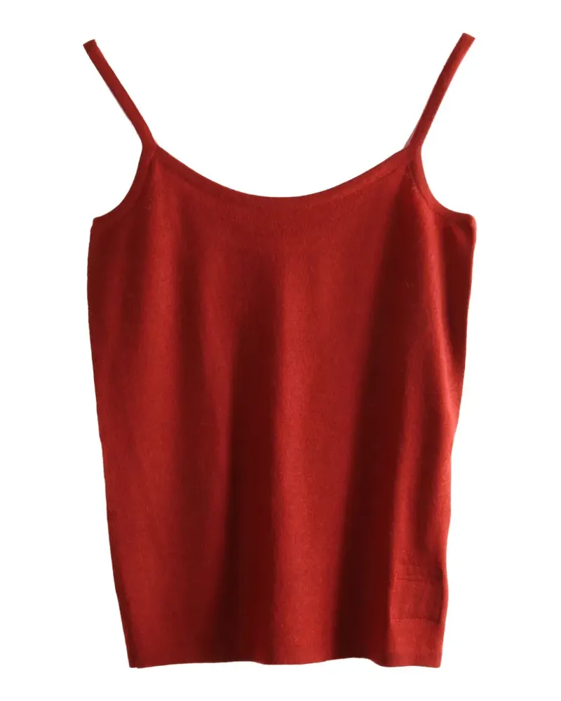 Frenckenberger fine-knit tank top - Rot Rot