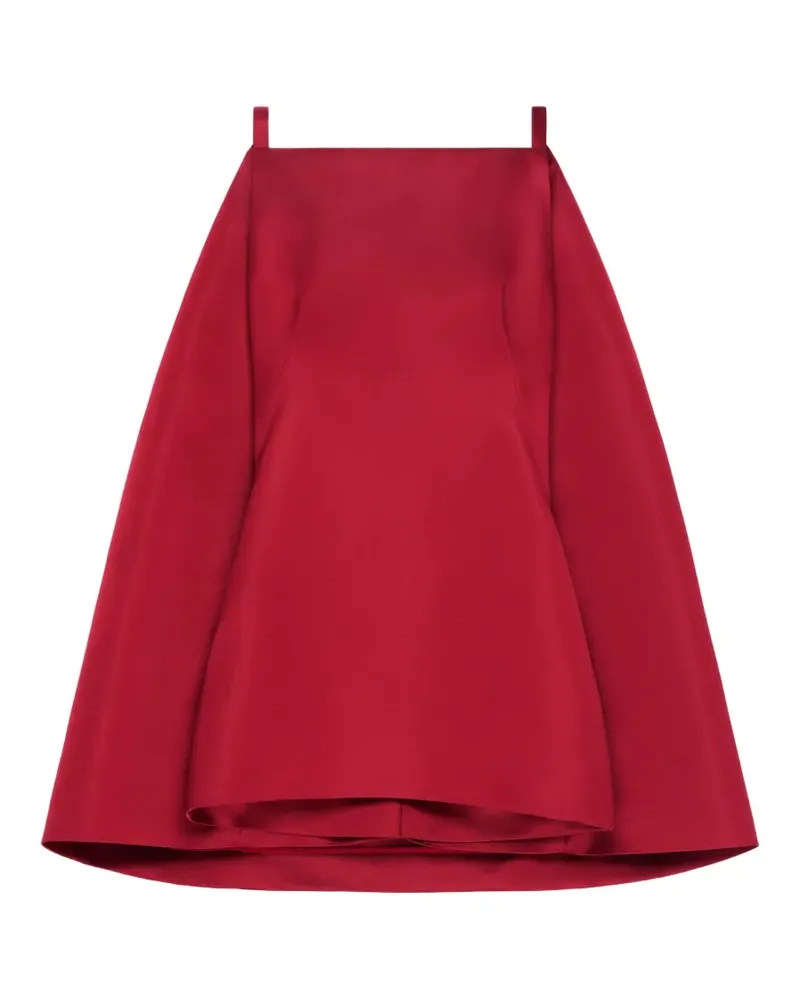 Givenchy Minikleid aus Satin mit Cape - Rot Rot