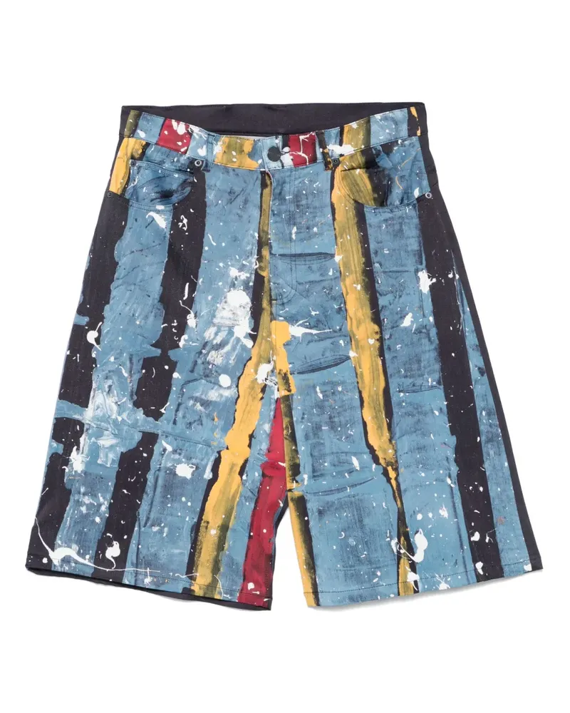 Charles Jeffrey Loverboy Gestreifte Shorts - Blau Blau