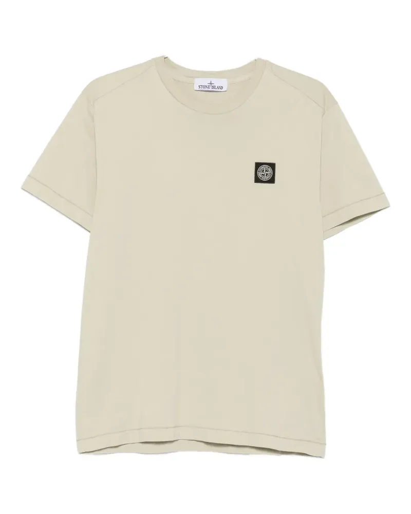 Stone Island logo-patch T-shirt - Nude Nude