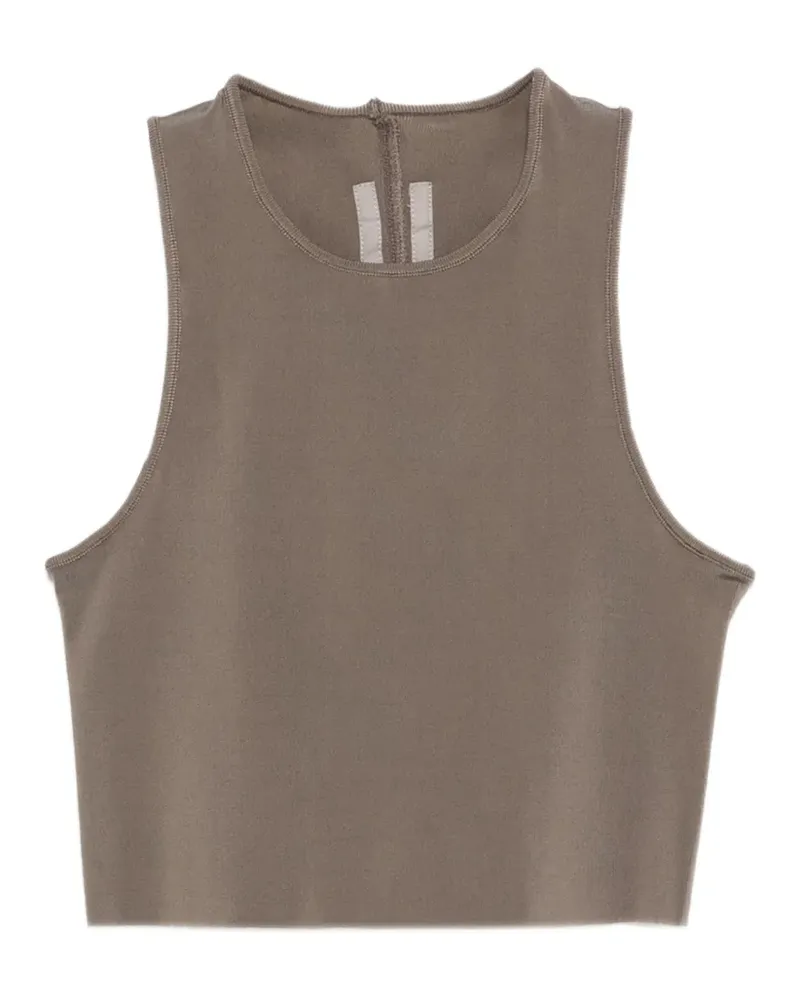 Rick Owens Cropped Trägershirt - Grau Grau