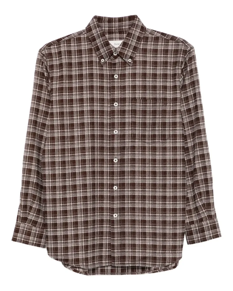 Dunst Kariertes Hemd - Braun Braun