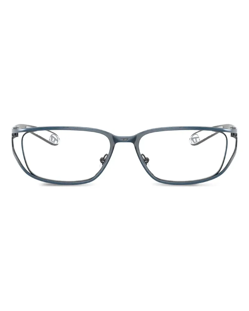 Diesel Brille mit eckigem Gestell - Blau Blau