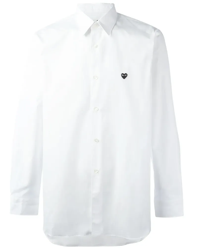 Comme des Garçons Hemd mit Mini-Herz - Weiß Weiß