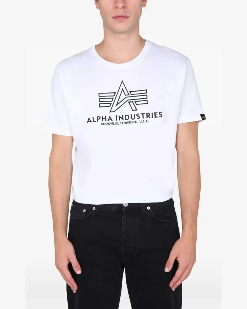 Alpha Industries logo T-shirt - Weiß Weiß