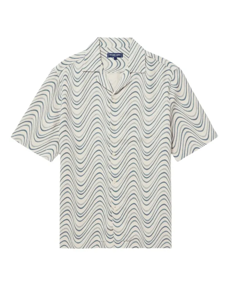 Frescobol Carioca Roberto linen shirt - Nude Nude