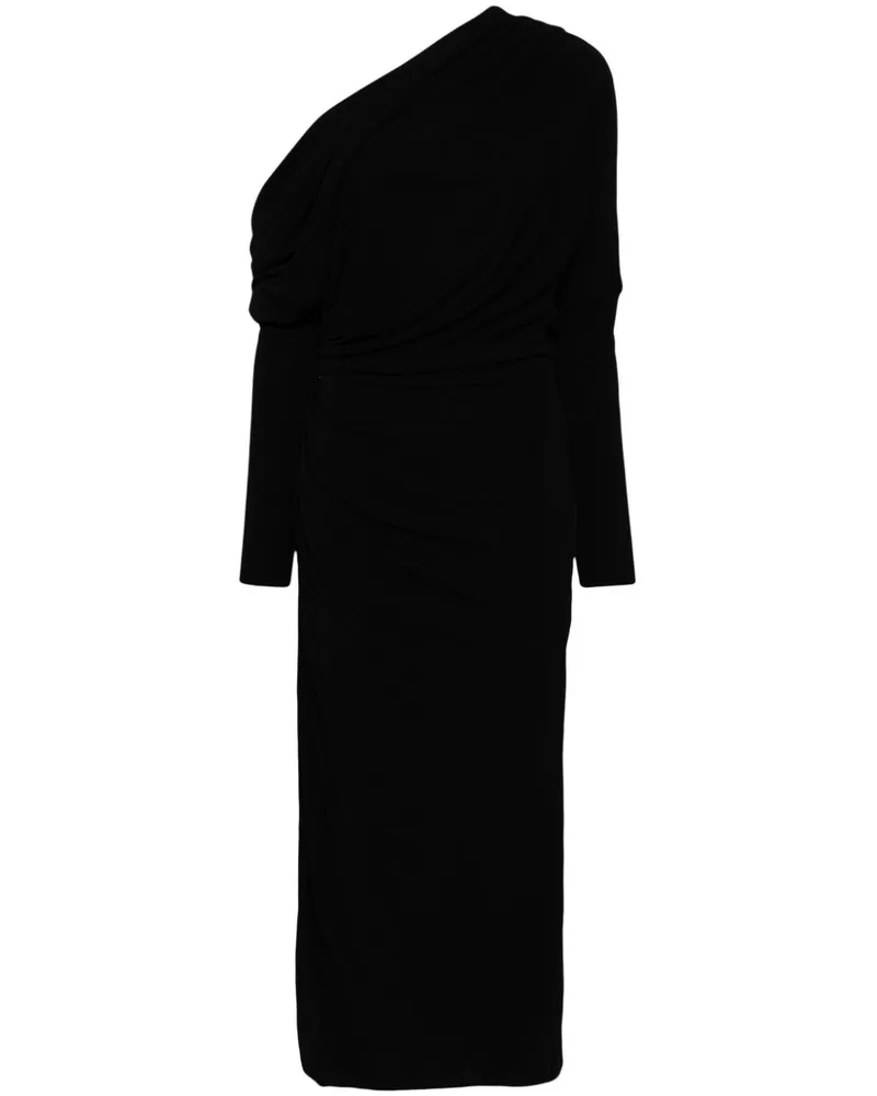 Elie Saab Kleid mit asymmetrischem Saum - Schwarz Schwarz